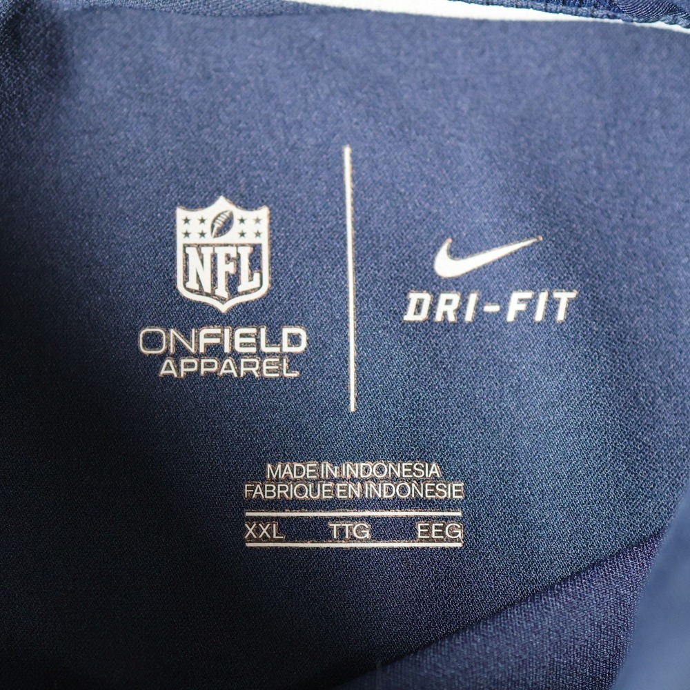 Nike Dallas Cowboys Polo Shirt Mens XXL Navy Blue NFL Onfield Dri-Fit 746113-419 - Picture 8 of 11